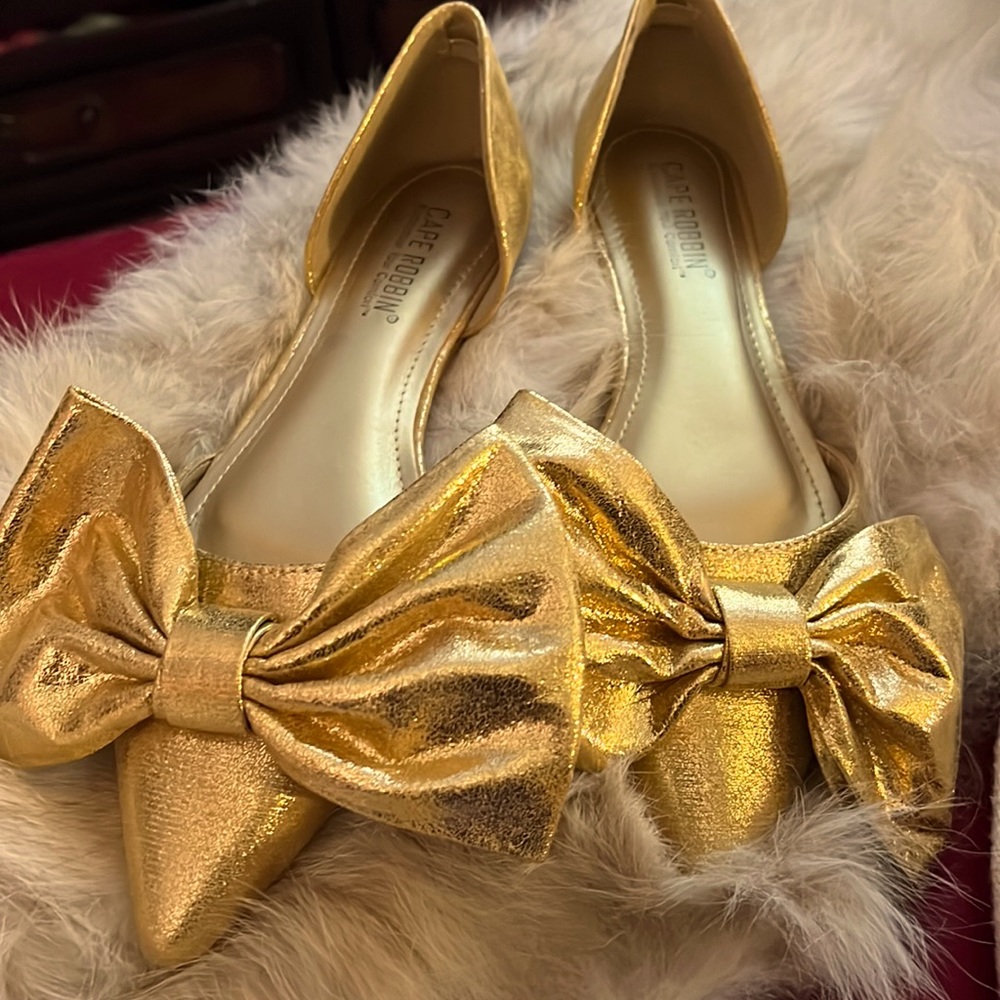 Cape Robbin Flat Gold shoes.